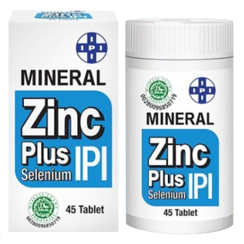 Gambar IPI Mineral Zinc Plus Selenium - 45 Tablet Suplemen Kesehatan