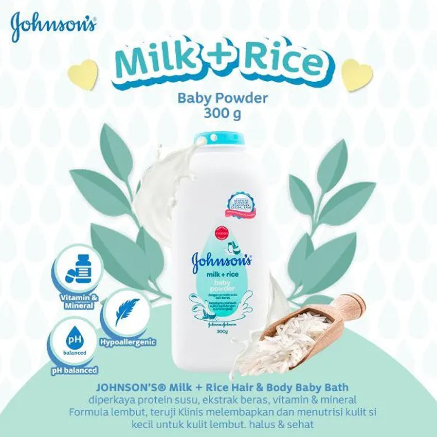 Gambar Johnson's Baby Powder Milk - 300 gr Perlengkapan Bayi & Anak