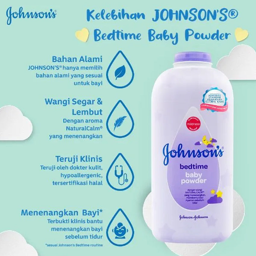 Gambar Johnson's Baby Powder Bedtime - 300 gr Perlengkapan Bayi & Anak