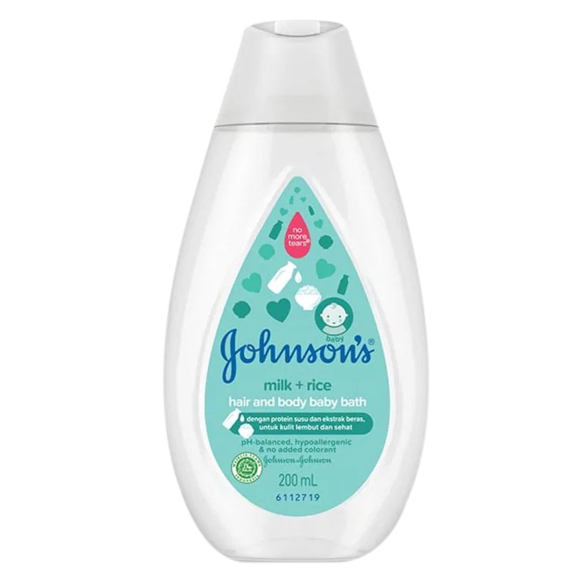 Johnson's Hair & Body Baby Bath Milk & Rice - 200 mL