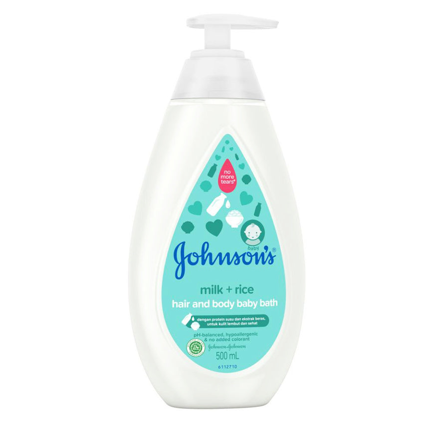 Johnson's Hair & Body Baby Bath Milk & Rice - 500 mL