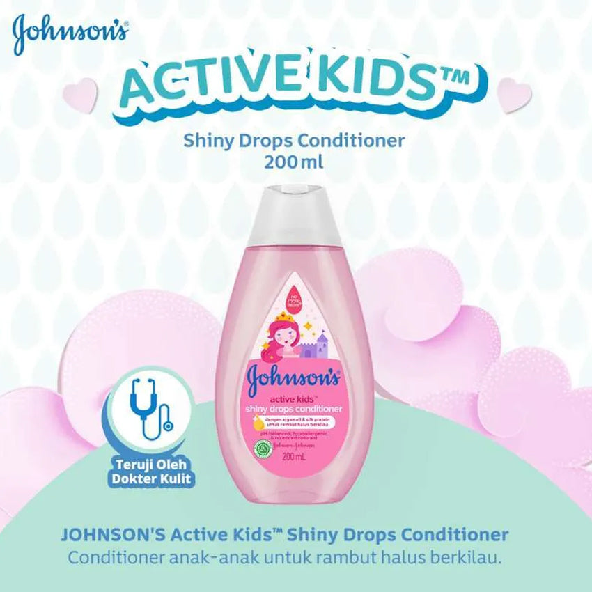 Gambar Johnson's Active Kids Conditioner Shiny Drops - 200 mL Perlengkapan Bayi & Anak