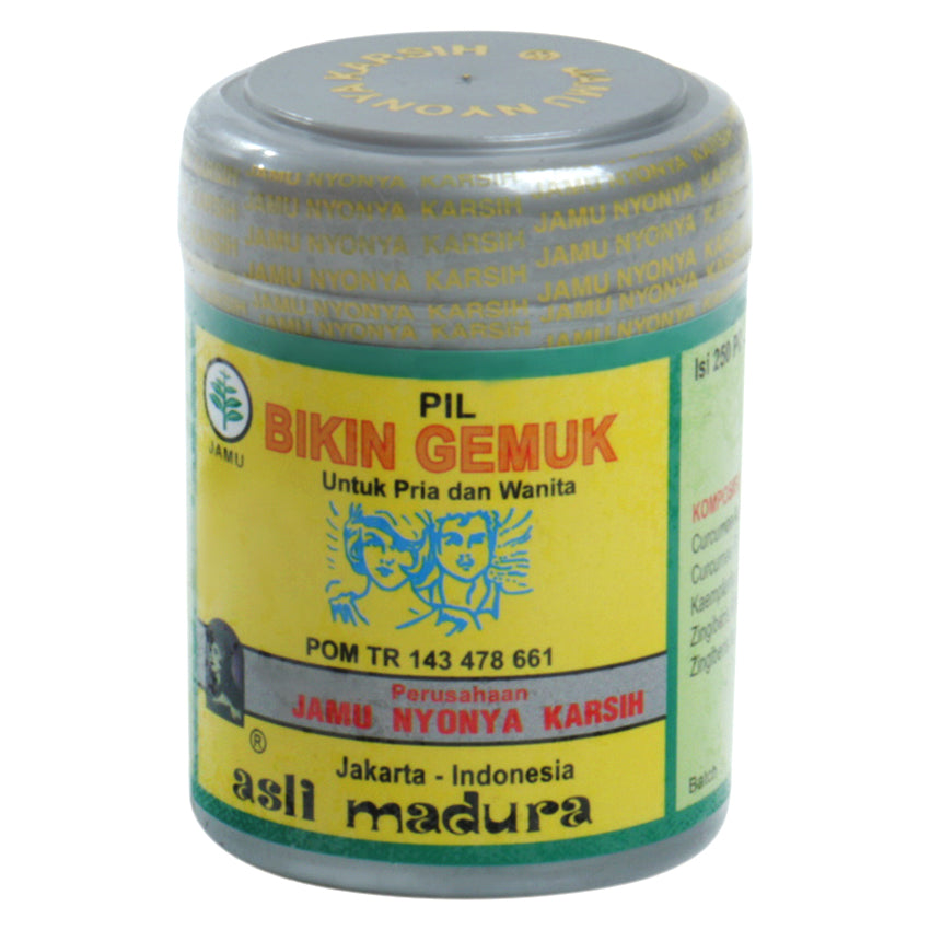 Gambar Jamu Nyonya Karsih Bikin Gemuk - 250 Pil Jenis Penambah Berat Badan