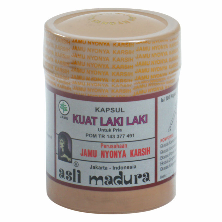 Gambar Jamu Nyonya Karsih Kuat Laki-Laki - 100 Kapsul Jenis Obat Kuat