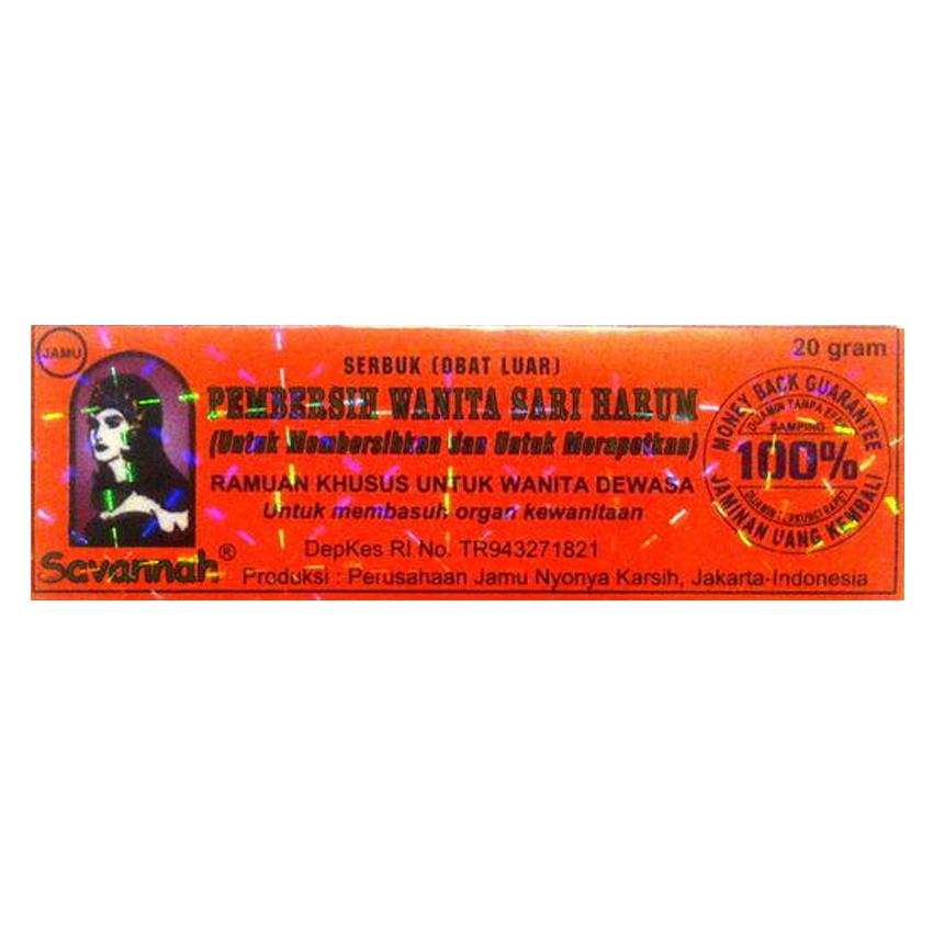 Gambar Jamu Nyonya Karsih Pembersih Wanita Sari Harum Savannah Bubuk - 20 g Jenis Perawatan Ms V