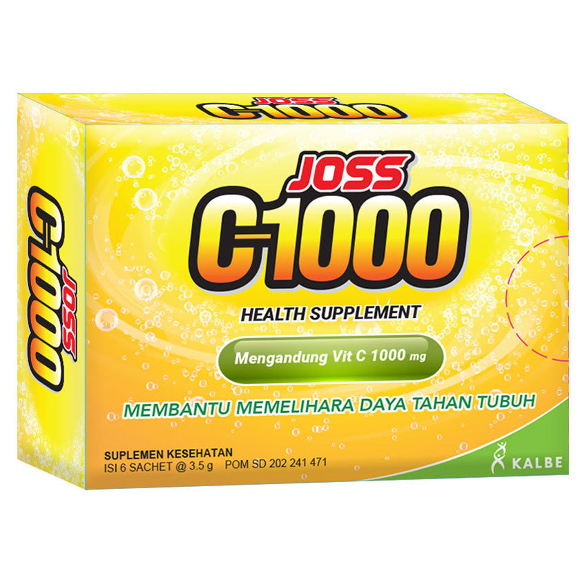 Gambar Joss Vitamin C 1000 Powder - 6 Sachet Jenis Suplemen Kesehatan