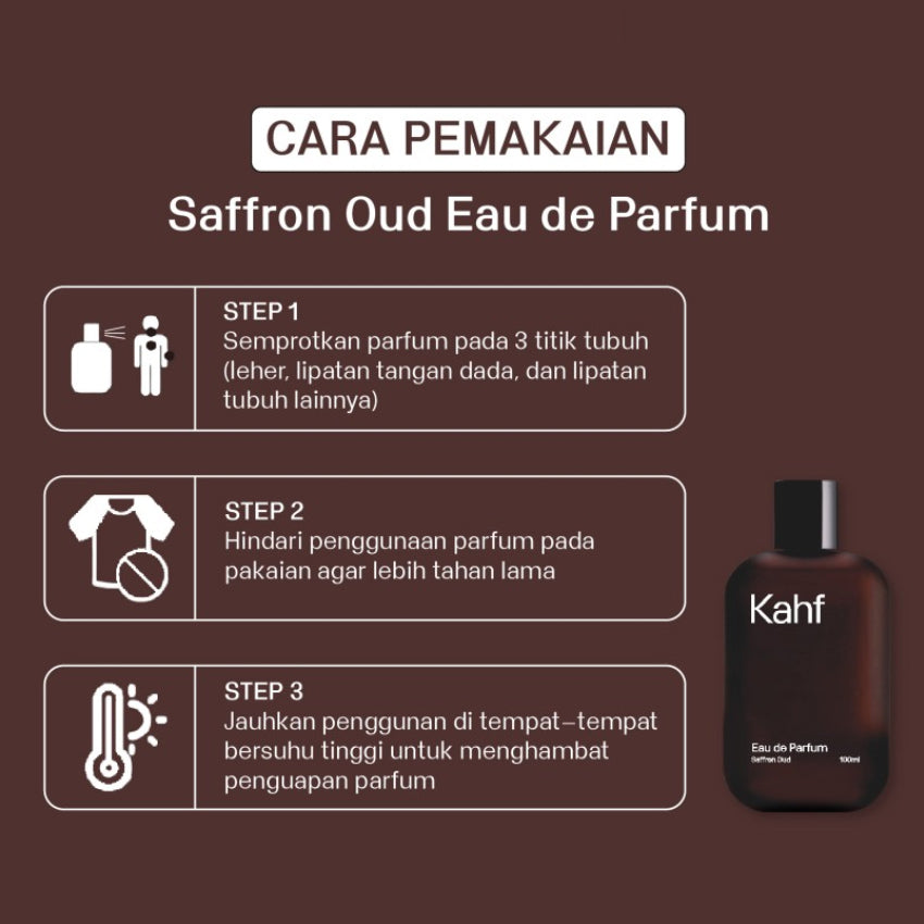 Kahf Saffron Oud Eau de Parfum - 100 mL