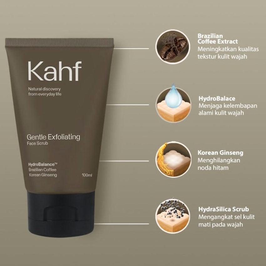 Kahf Gentle Exfoliating Face Scrub - 100 mL