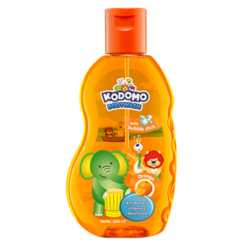 Kodomo Body Wash Orange Bottle - 200 mL