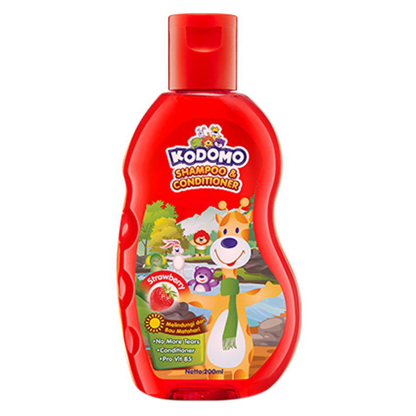 Gambar Kodomo Shampoo Strawberry Bottle - 200 mL Perlengkapan Bayi & Anak