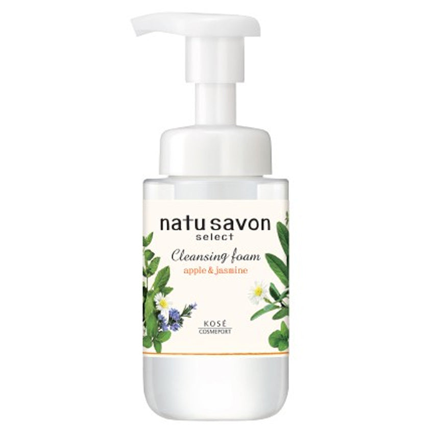 Gambar Kose Cosmeport Softymo Natusavon Select Cleansing Foam Moist Apple & Jasmine - 200 mL Perawatan Wajah