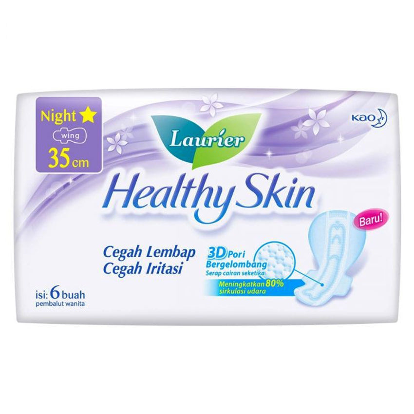 Laurier Healthy Skin Night 35 cm - 6 Pads