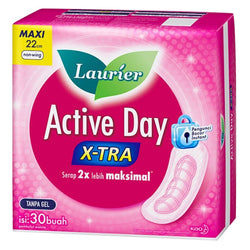 Gambar Laurier Active Day X-tra Non Wing 22 cm - 30 Pads Perawatan Ms V