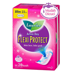 Gambar Laurier Flexi Protect Non Wing 22 cm - 28 Pads Perawatan Ms V
