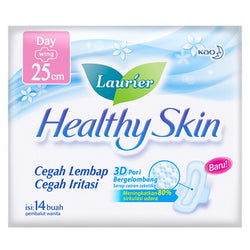 Gambar Laurier Healthy Skin Day Wing 25 cm - 14 Pads Perawatan Ms V