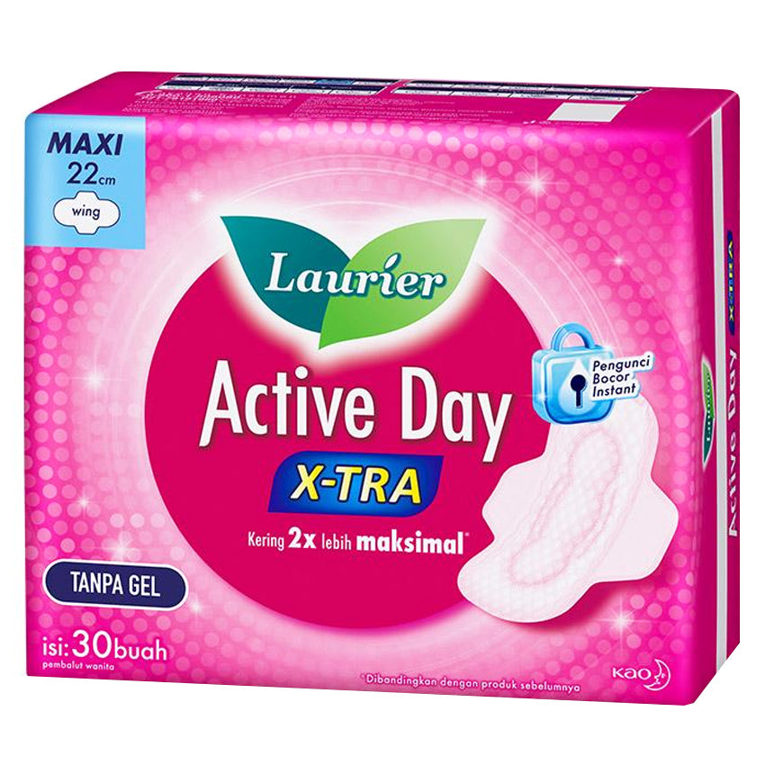 Laurier Active Day X-tra Wing 22 cm - 30 Pads