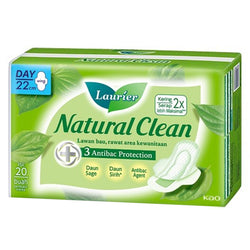 Gambar Laurier Natural Clean Wing 22 cm - 20 Pads Perawatan Ms V