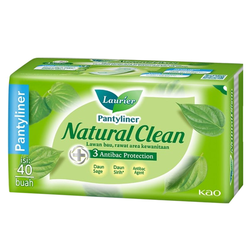 Gambar Laurier Pantyliner Natural Clean - 40 Pads Jenis Perawatan Ms V