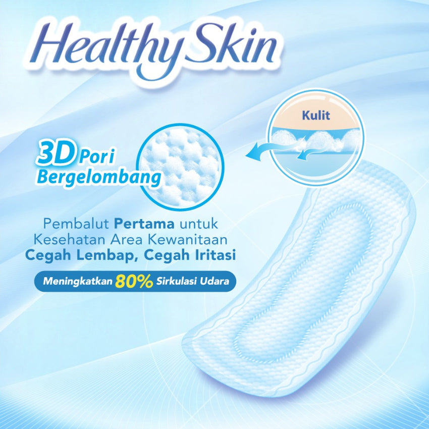 Laurier Healthy Skin Day Slim Non Wing 22 cm - 20 Pads