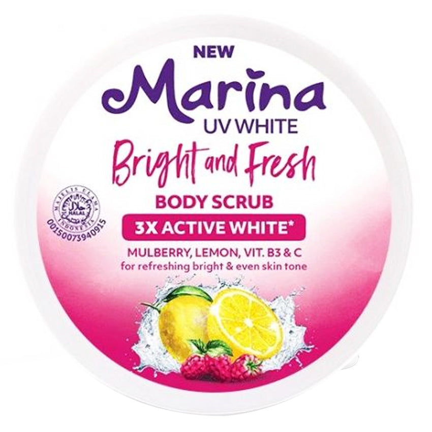 Marina UV White Bright & Fresh Body Scrub - 200 mL