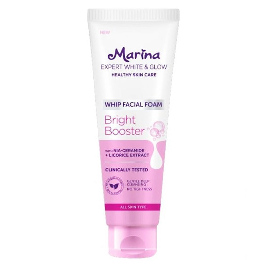 Marina Expert White & Glow Whip Facial Foam Bright Booster - 100 mL