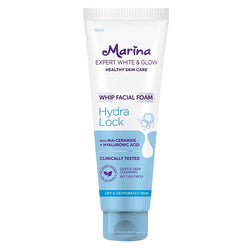 Gambar Marina Expert White & Glow Whip Facial Foam Hydra Lock - 50 mL Perawatan Wajah