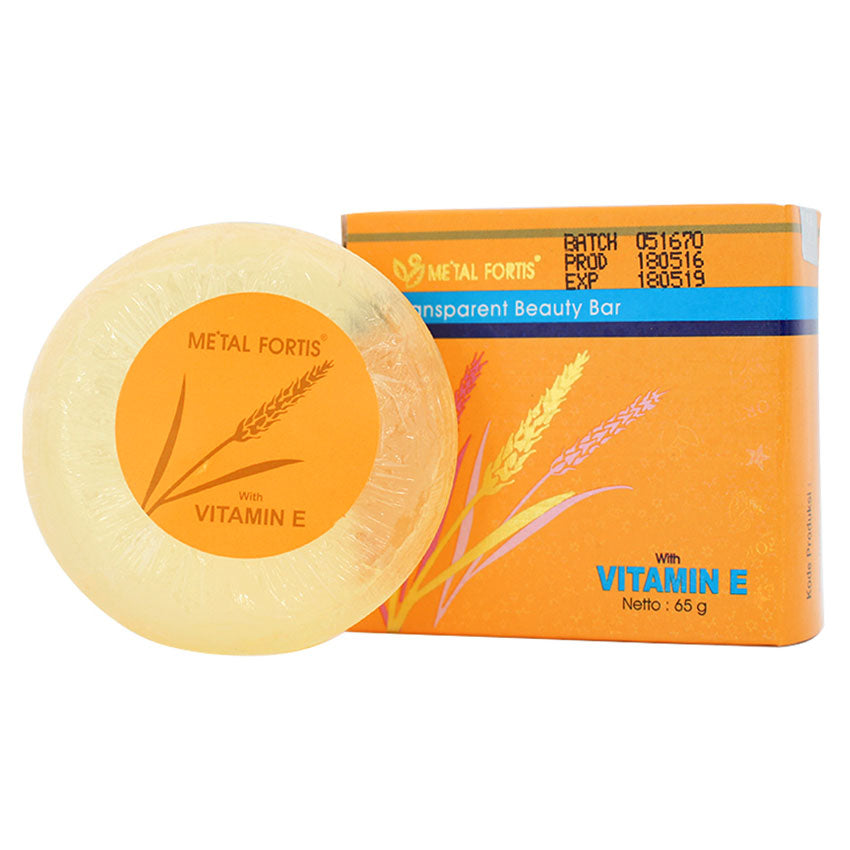 Gambar Metal Fortis Transparent Beauty Bar Vitamin E - 65 gr Jenis Perawatan Tubuh