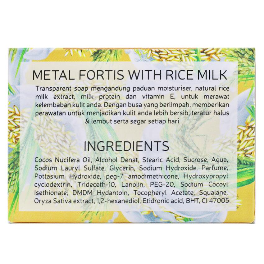 Gambar Metal Fortis Rice Milk - 85 gr Jenis Perawatan Tubuh