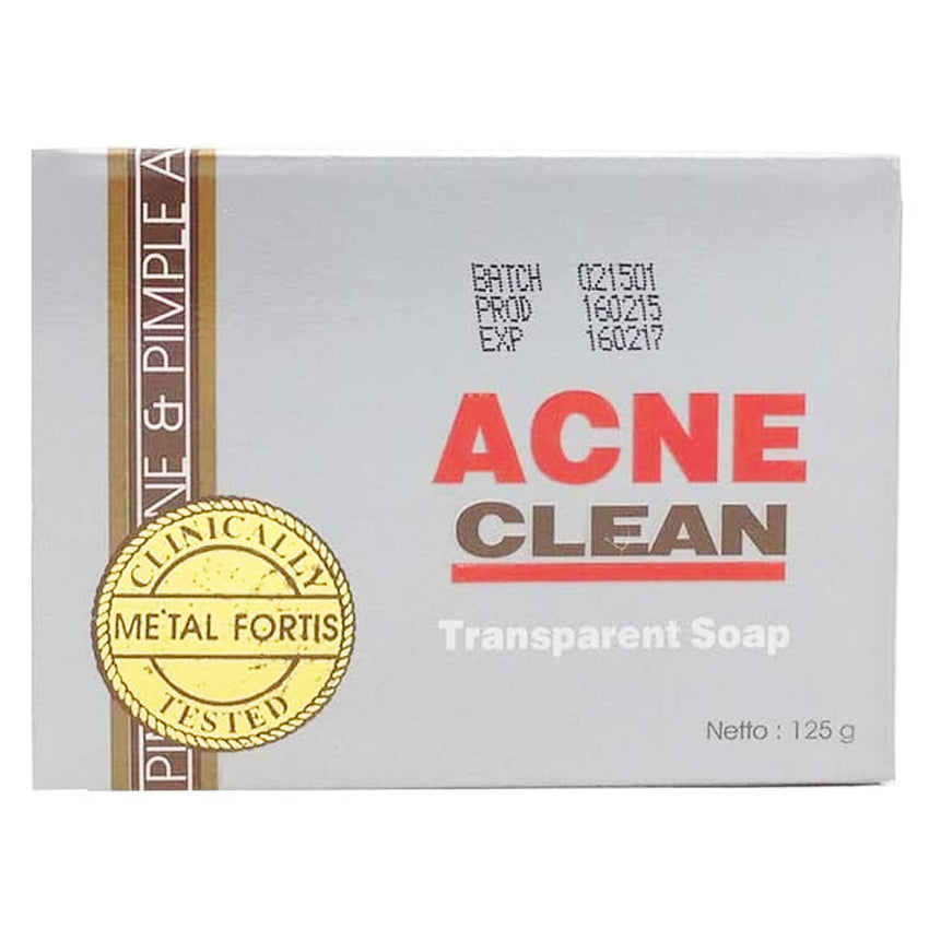 Gambar Metal Fortis Acne Clean Transparent Soap - 125 Gr Jenis Perawatan Wajah