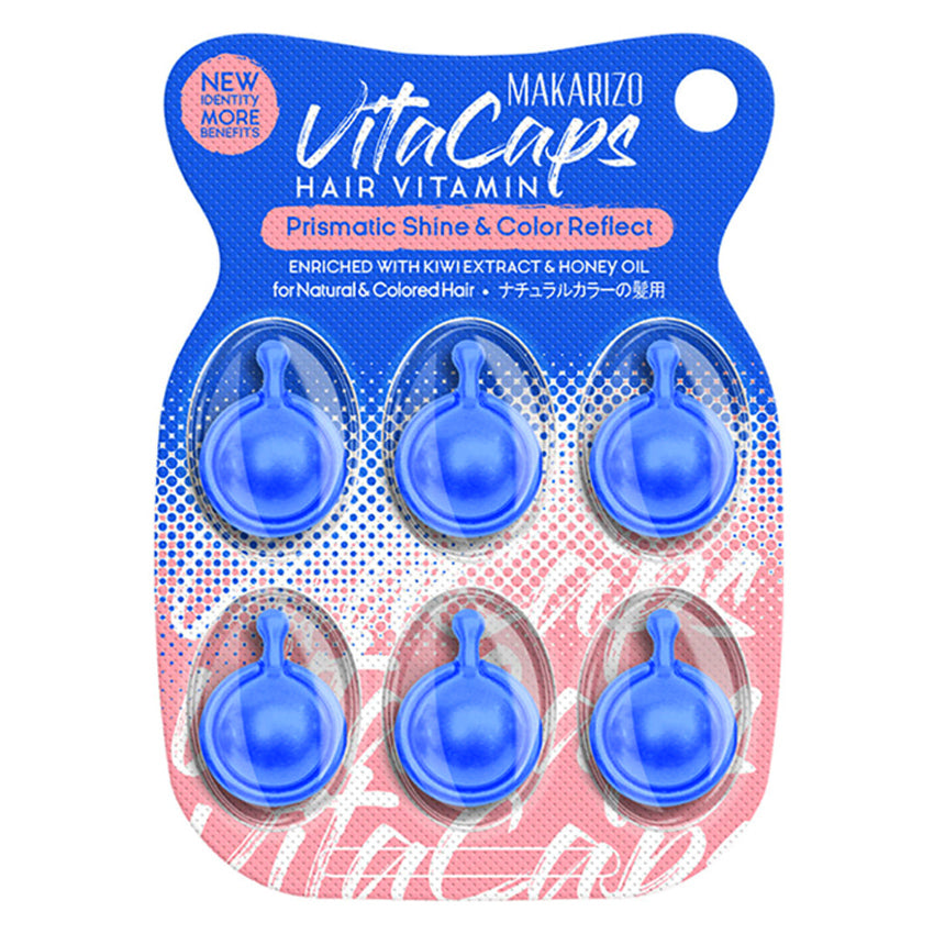Makarizo Vitacaps Hair Vitamin Prismatic Shine and Color Reflect - 6 Pcs