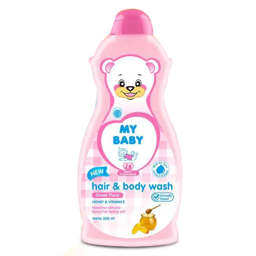 Gambar My Baby Hair & Body Wash Sweet Floral Bottle - 200 mL Perlengkapan Bayi & Anak