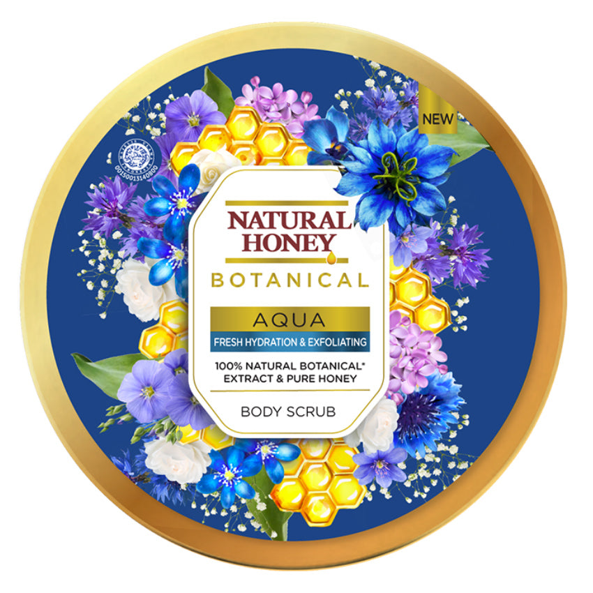 Gambar Natural Honey Botanical Aqua Body Scrub - 200 mL Jenis Perawatan Tubuh