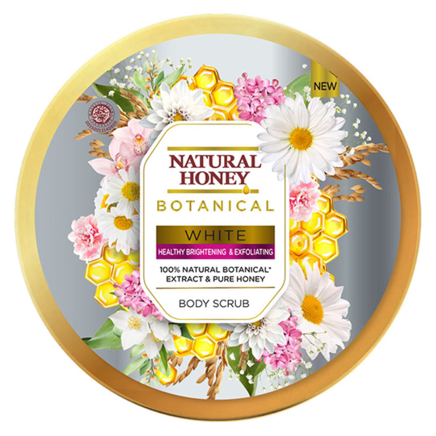 Gambar Natural Honey Botanical White Body Scrub - 200 mL Jenis Perawatan Tubuh