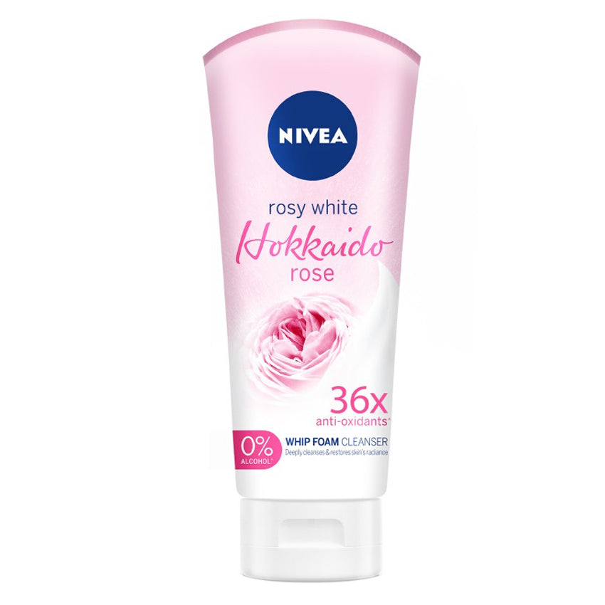 Nivea Hokkaido Rose Whip Facial Foam - 100 mL