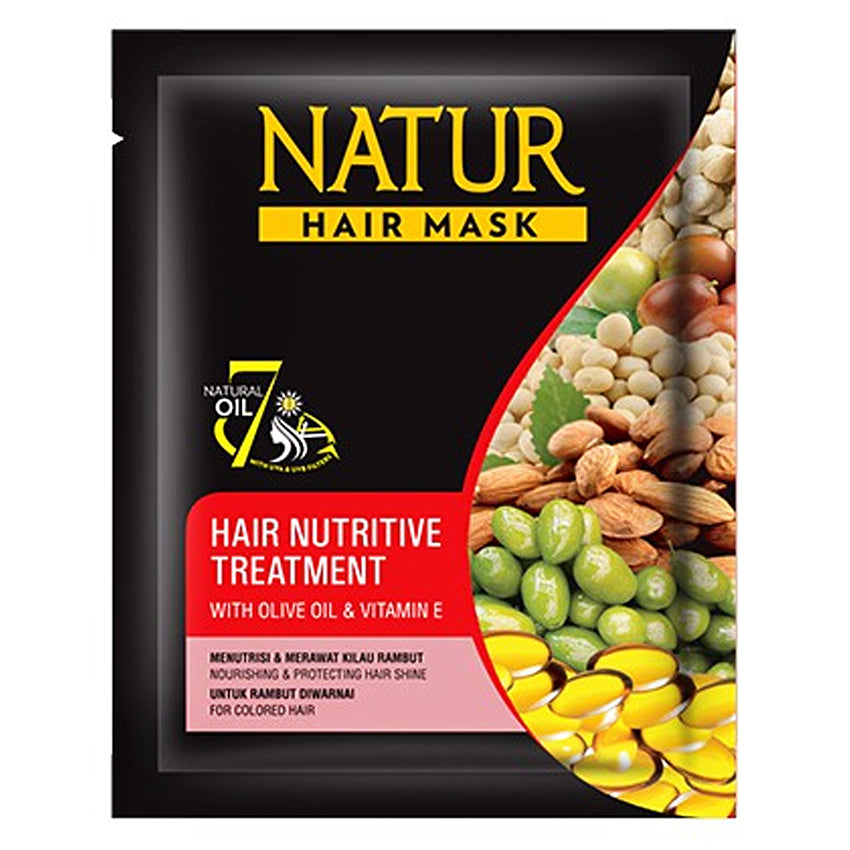 Natur Hair Mask Nutritive Treatment with Olive Oil & Vitamin E - 15 gr