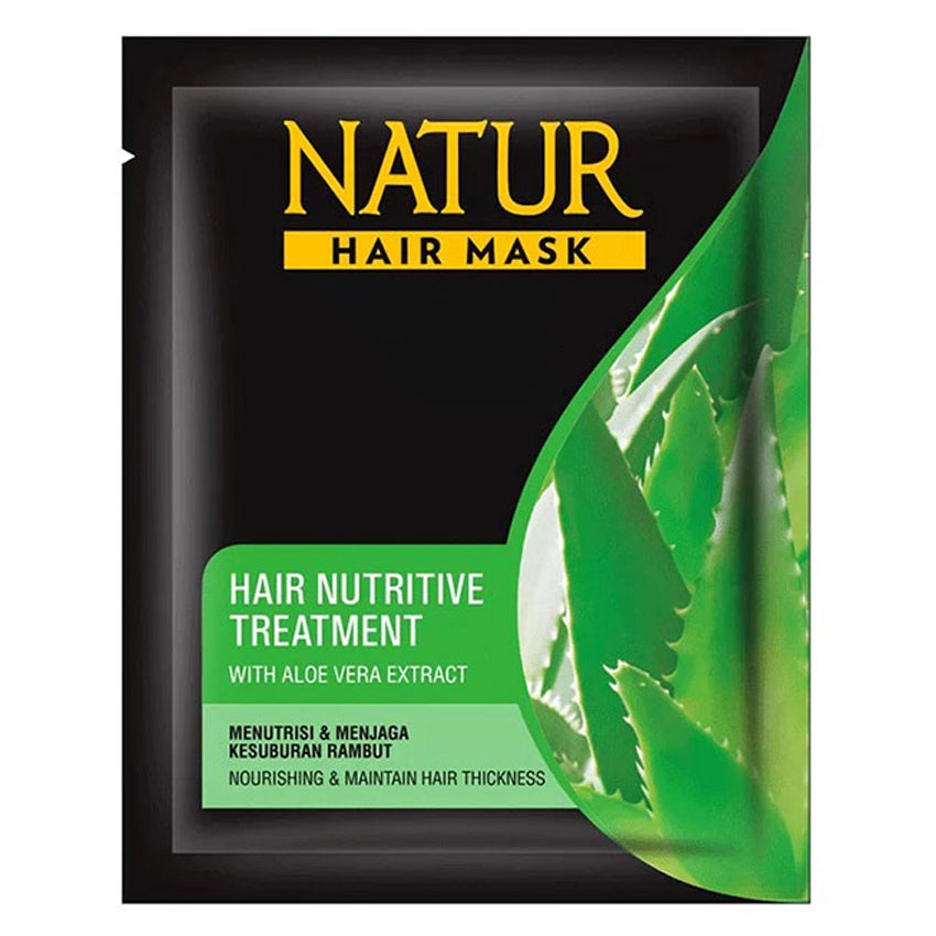 Natur Hair Mask Nutritive Treatment with Aloevera Extract - 15 gr