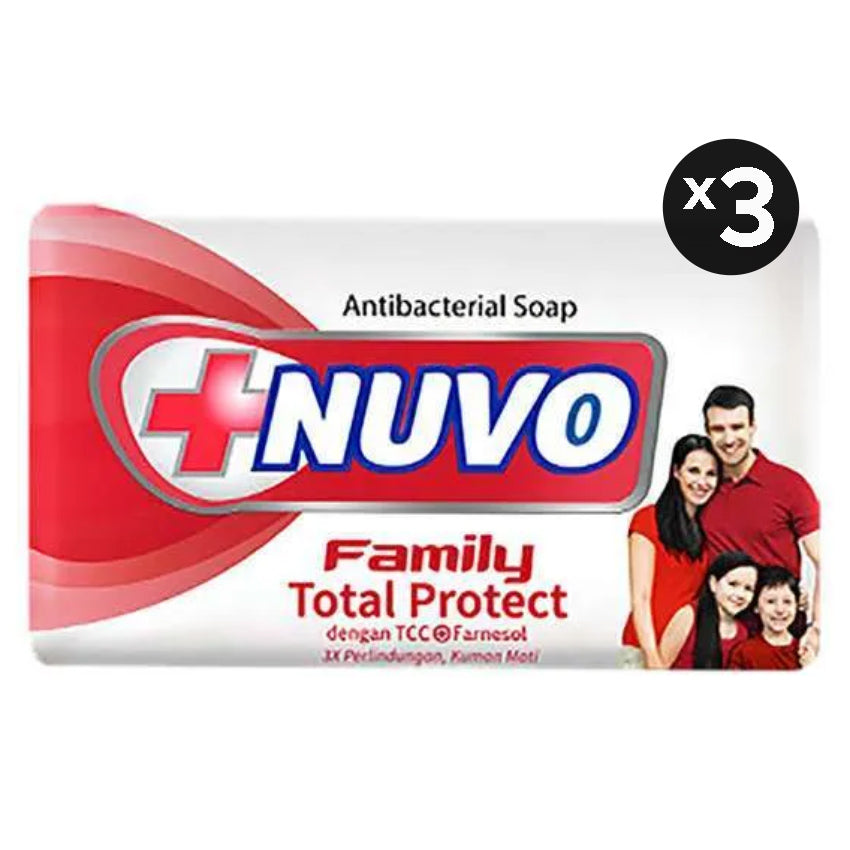 Nuvo Total Protect Bar Soap - 110 gr (3 Pcs)