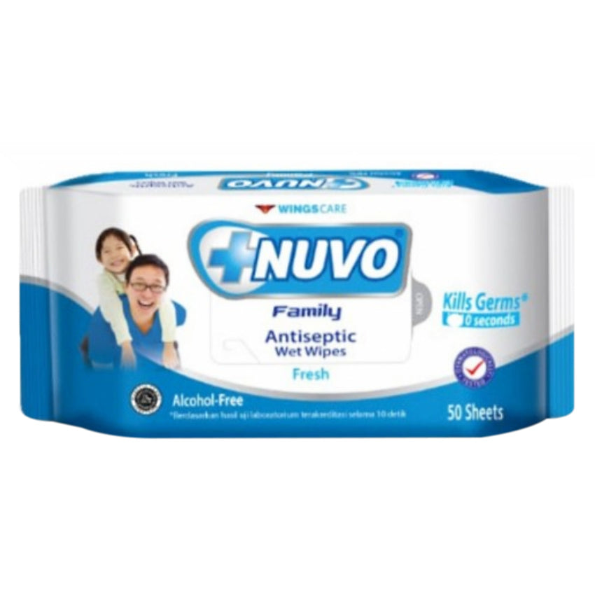 Gambar Nuvo Fresh Antiseptic Wipes - 50 Sheets Perawatan Tubuh