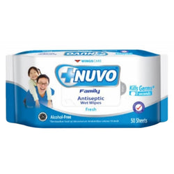 Gambar Nuvo Fresh Antiseptic Wipes - 50 Sheets Perawatan Tubuh
