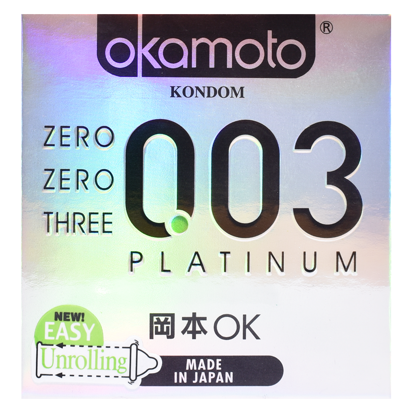 Okamoto Kondom Platinum - 3 Pcs