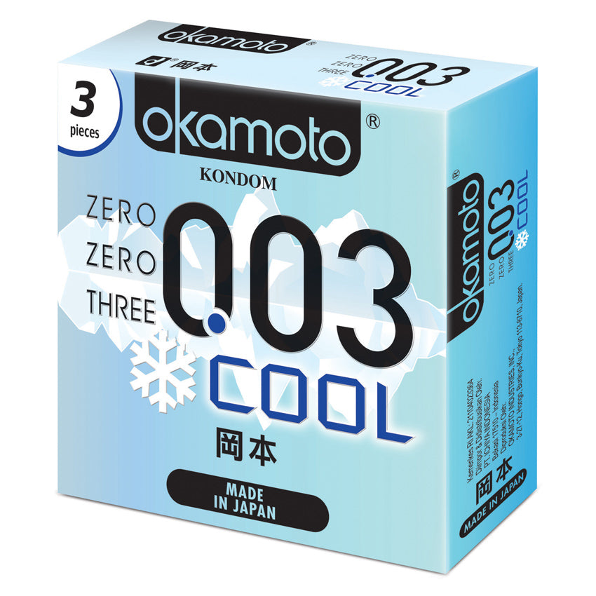 Okamoto Kondom Cool - 3 Pcs