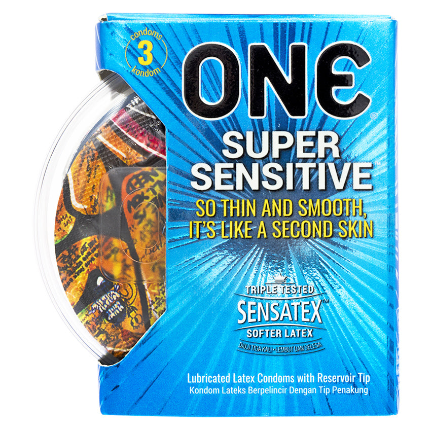 Gambar ONE? Kondom Super Sensitive - 3 Pcs Jenis Kondom