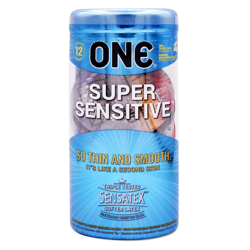 Gambar ONE® Kondom Super Sensitive - 12 Pcs Jenis Kondom
