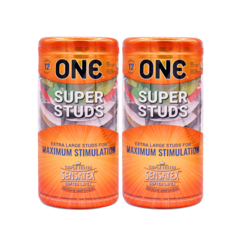 ONE® Kondom Super Studs 12 Pcs - 2 Box