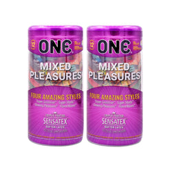 Gambar ONE® Kondom Mixed Pleasures 12 Pcs - 2 Box Kondom