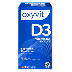 Gambar Oxyvit D3 1000 IU - 60 Softgels Suplemen Kesehatan