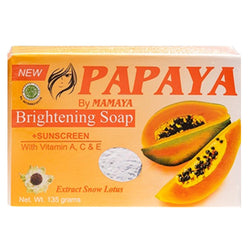 Gambar Papaya By Mamaya Brightening Soap  Sunscreen with Vitamin A, C & E - 135 gr Perawatan Tubuh