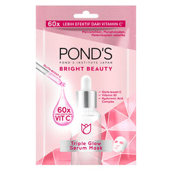 Gambar Ponds Bright Beauty Triple Glow Serum Mask - 20 gr Perawatan Wajah