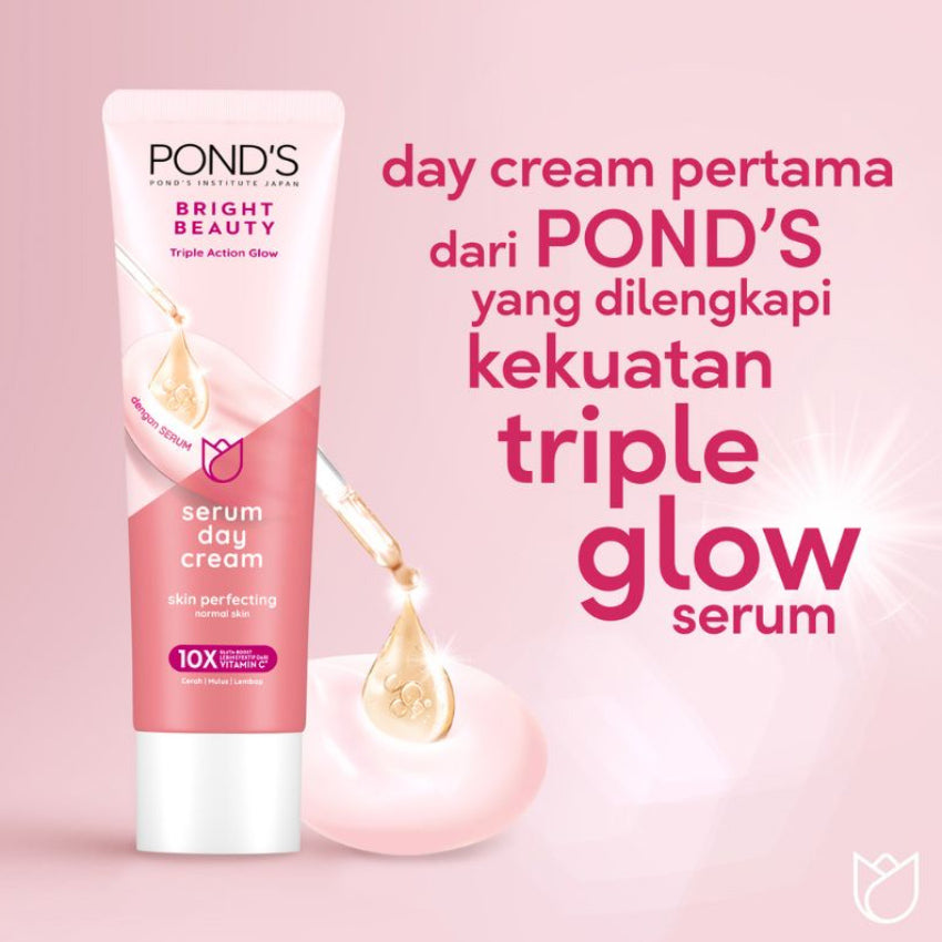 Gambar Ponds Bright Beauty Skin Perfecting Normal Skin Serum Day Cream - 20 gr Jenis Perawatan Wajah