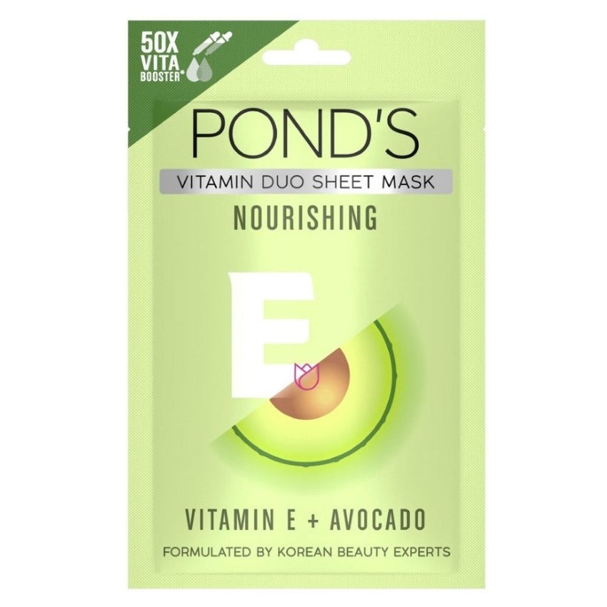 Gambar Ponds Vitamin E + Avocado Sheet Mask - 20 gr Jenis Perawatan Wajah